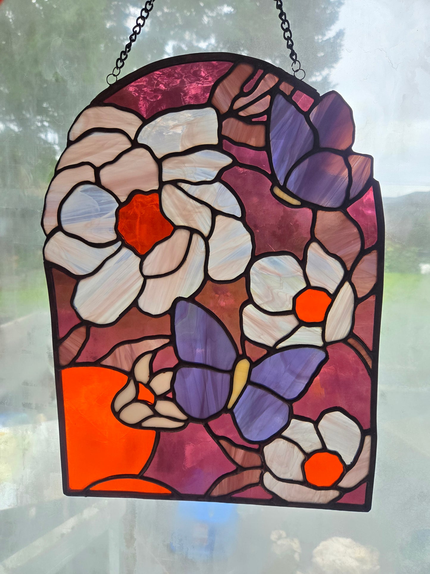 Floral Butterfly Panel