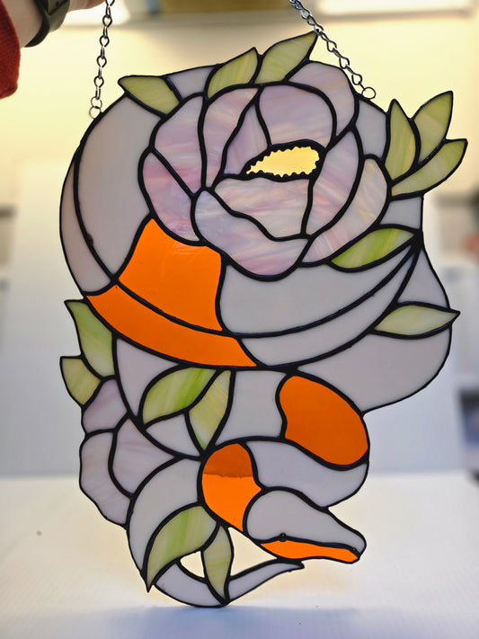 Snake with Flowers